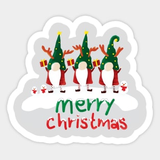 Merry Christmas Small business with funny gnomes Sticker